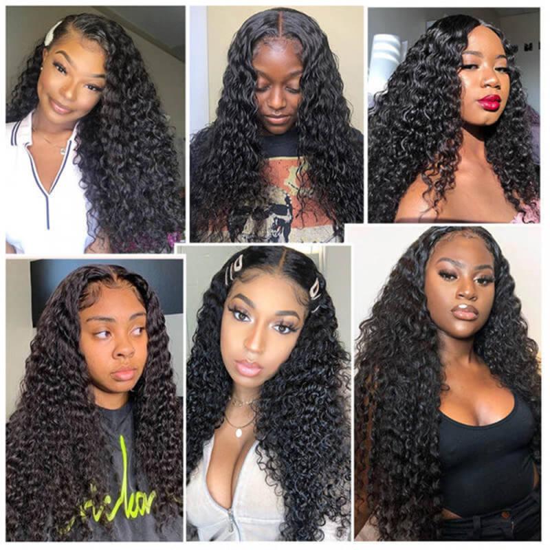 13x4 HD Transparent Lace Deep Wave Wig